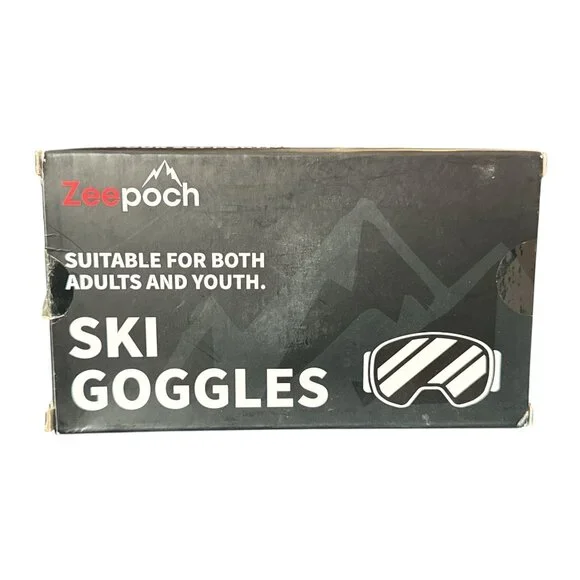 Ski Goggles - Zeepoch OTG Snowboard Goggles with UV Protection Anti Fog (Pink) - Picture 2 of 6